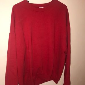 Red sweatshirt
